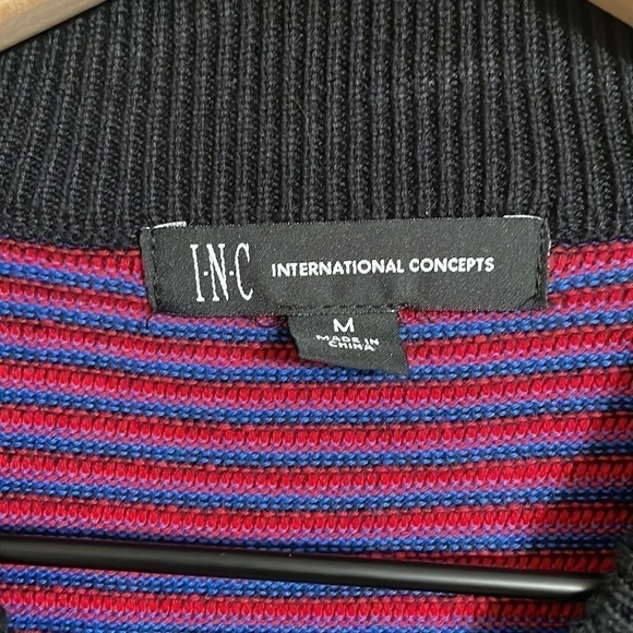 Inc layered striped knit sweater - Picture 3 of 9